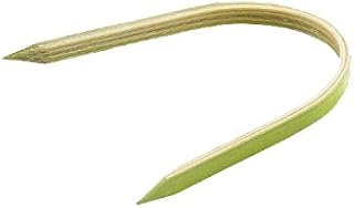 Bamboo U Shaped Pick Skewer (Case of 100), PacknWood - Biodegradable Wood Skewer Sticks for Appetizers, Drinks (1") PK209BBUBI