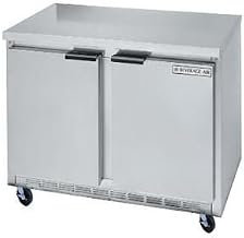 Beverage Air WTR34Y 34" Two Section Shallow Depth Worktop Refrigerator