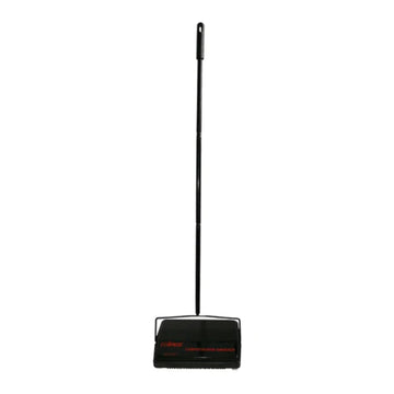 Steel Carpet/Floor Sweeper by Winco – Medium, Metal, Natural Fibers, Black, Model FSW-11