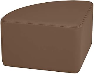 Learniture Structured Pie 12" H Stool -Flexible Modular Collaborative Soft Seating for Office, Home, Lounge and School Classrooms with Durable Frame