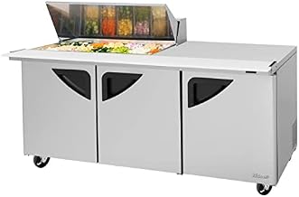 Turbo Air 3-Door Sandwich Salad Prep Table 23-CU.ft. TST-72SD-18M-N(-LW)