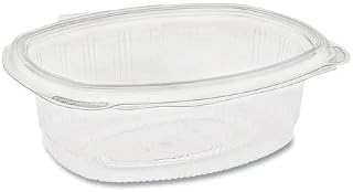 24 oz EarthChoice PET Hinged Lid Deli Container Clear