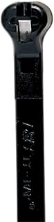 Thomas & Betts Thomas and Betts TY523MX Cable Tie 18lb 4" Ultraviolet Resistant Black Nylon, Stainless Steel Locking Device, 100 Pack