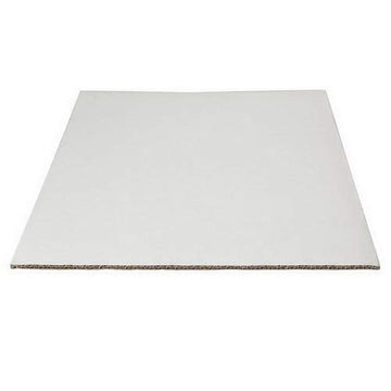 Single Wall Rectangular Cake Board Coated White by Vineland Packaging – White, Pack of 50, Model 23563