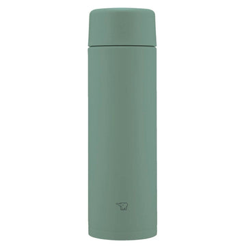 Water Bottle by Zojirushi – 16.2 Ounces, 480.0 milliliters, Stainless Steel, matte green, Model SM-ZB48-GM
