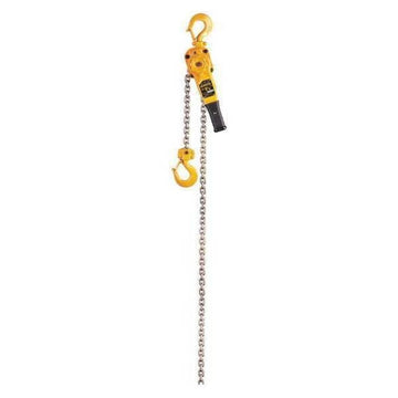 LB Series Steel Lever Hoist by HARRINGTON – 13.5"L x 7"W x 5.5"H, Steel, Yellow, Model LB015-15