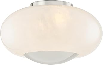 Mitzi H899501-PN Lottie - 2 Light Flush Mount 8.25 inches Tall and 14 inches Wide - Polished Nickel