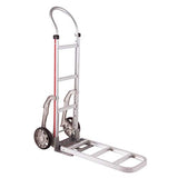 2-Wheel Hand Truck with Horizontal Loop Handle by Magliner – Rubber, Silver, Model HMK111AA15-3