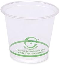 World Centric 100% Biodegradable, 100% Compostable PLA 6oz Cold Cup (Package of 400)