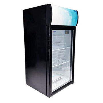 18-INCH COUNTERTOP DISPLAY REFRIGERATOR WITH 80 L CAPACITY by Omcan – 80.0 liters, Model 44530