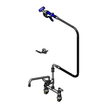 C/C Deck Mount FCT by T&S Brass – not_applicable, 1 load, Brass, White, Model P3-8DESN12PZJUE