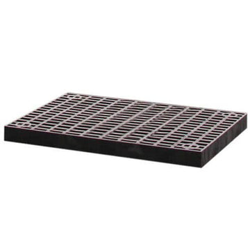 Stackable Platform Add-On by Structural Plastics Corp. – 3' x 5'6" (Rectangular), Plastic, Black, Model A6636A442844
