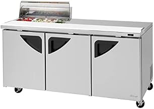 Turbo Air 3-Door Sandwich Salad Prep Table 23-CU.ft. TST-72SD-08S-N-CL