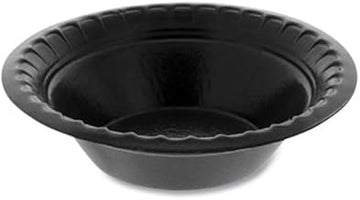 4 oz Placesetter Deluxe Laminated Foam Dinnerware Bowl Black - Pack of 1250