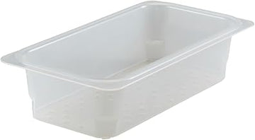 Cambro 33CLRPP190 Food Pan Colander 1/3 X 3" PP Transparent Case of 6