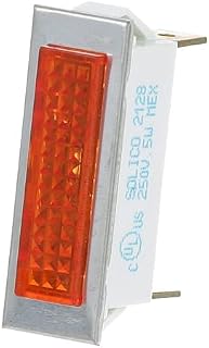Exact FIT for ACCUTEMP AC-4996-5 Signal LIGHT3/8" X 1-5/16" Amber 250 - Replacement Part by MAVRIK