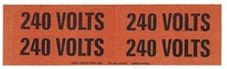 Ideal Industries, Inc. 44-358 Voltage And Conduit Marker Cards Medium 1-1/8 X 4-1/2 Inches Legend 240V