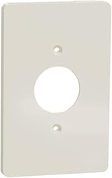 Square D by Schneider Electric Square D X Series Single Outlet Wall Plate, 1 Gang Mid Size Plus, Matte Light Almond