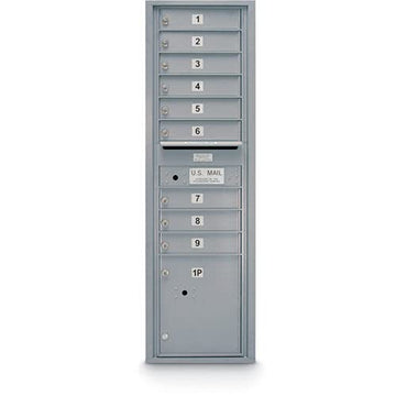 4C Horizontal Mailbox by United Visual Products – Aluminum, Silver