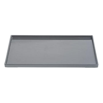Grey Melamine Tray - 9 3/4" L x 6 3/4" W x 1/2" H by HUBERT – 9.8" x 6.8" x 0.5", Melamine, Gray, Model H0275-GREY