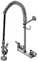 T&S Brass B-0133-EE-BM Pre-Rinse Units Master Pack 8" centers wall mount & brack