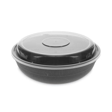 e Earthchoice Versa2go Microwaveable Container by PACTIV – 30 oz, 30.0 ounces, Plastic, Black, Model NV2GRN307B