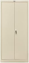 425S24-PT Series 400 Commercial KD Storage Cabinet, Solid Door, Stationary, Unassembled, 48" Width x 24" Depth x 72" Height, Parchment