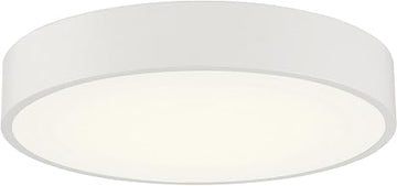 49961LEDDCS-WH/ACR Como - 24W 1 3CCT LED Flush Mount-4 Inches Tall and 17.75 Inches Wide, Finish Color: White