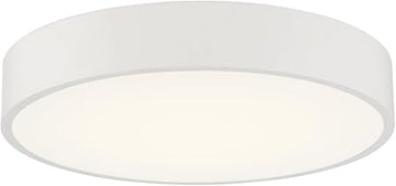 49960LEDDLP-WH/ACR Como - 9W 1 LED Flush Mount-4 Inches Tall and 13.75 Inches Wide, Finish Color: White