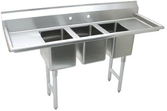 Triple Fabricated Bowl 3 Compartment Scullery Sink Size: 42" H x 64" W x 25.5" D