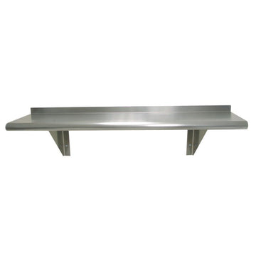 S/S 12" x 72" Wall Mounted Shelf by Advance Tabco – 10.5" H x 72" W x 12" D, Stainless Steel, Multi Color, Model WS-12-72