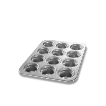 Chicago Metallic Aluminized Steel Muffin Pan, Large / Jumbo, Silver - 17 7/8"