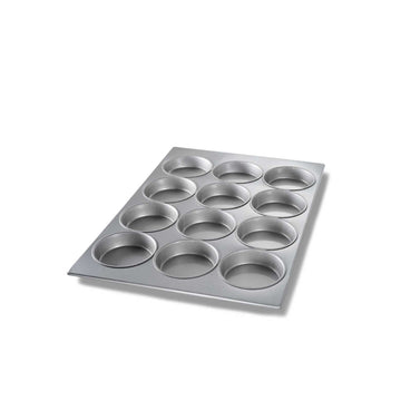 Chicago Metallic 45355 Aluminized Steel Mini Cake Pan, Large / Jumbo, Silver - Default Title