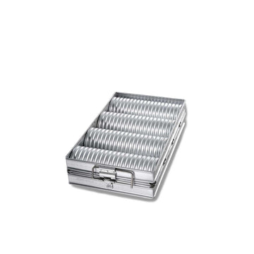 Chicago Metallic 48514 Aluminized Steel Bread Pan Set, 10 1/2" x 17 1/4", Silver - Default Title