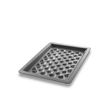 Chicago Metallic 70821 Aluminum Grill Pan, 1/4 Size, Silver - Default Title