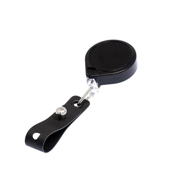 KEY-BAK Polycarbonate Badge Holder, 1 1/4" x 2 5/16" - Black