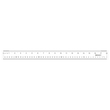 Westcott 10564 Acrylic Ruler, 18" Long, Clear - Default Title