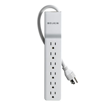 Belkin BE10600004 Surge Protector, 6 Outlets, White - Default Title