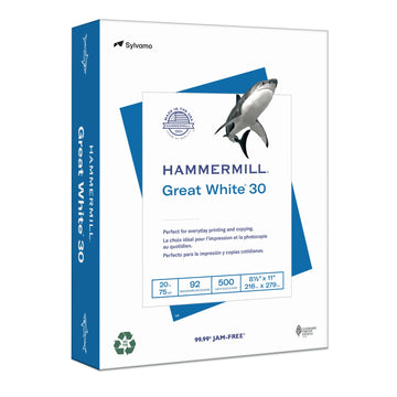 Hammermill 86700 Copy Paper, 8 1/2" x 11", White - Default Title