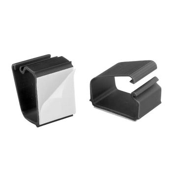 Master Caster 00204 Clip, 1 1/4" Wide, Black, 6/Pack - Default Title