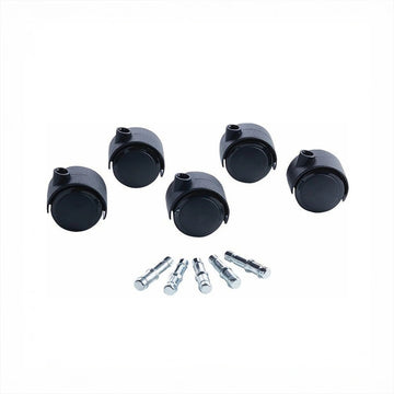 Master Caster 23624 Caster, 110 lb. Capacity, Black, 5/Set - Default Title