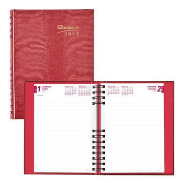 Brownline REDCB389CRED Planner, 7 3/4" x 8 1/4" - Default Title