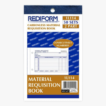 Rediform 1L114 Paper Requisition Book, 4 1/4" x 7 7/8", White - Default Title