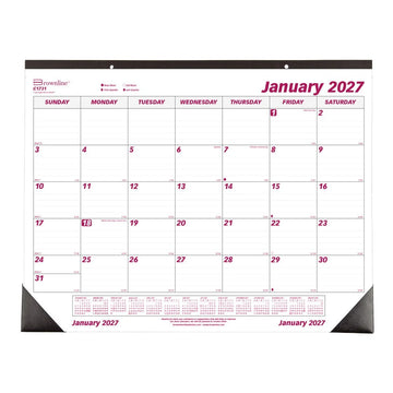 Brownline C1731 Paper Monthly January, 17" x 22", Burgundy - Default Title