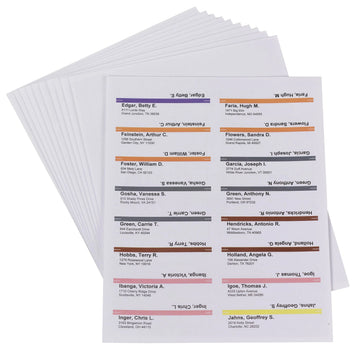 Smead 64915 Paper Label Pack Refills, 8 1/2" x 14", White, 160/Pack - Default Title