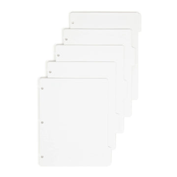 Smead 89415 Post Consumer Divider, 8 1/2" x 11", White, 20/Box - Default Title
