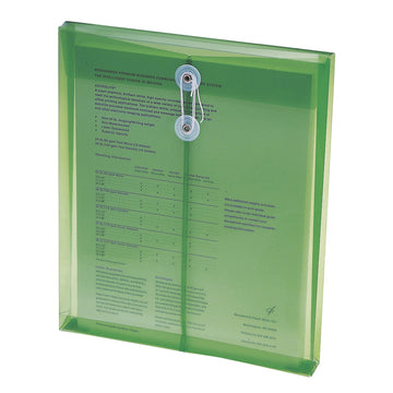 Smead 89543 Polypropylene Poly Envelope, Letter, Green, 5/Pack - Default Title