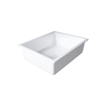 Elite Global Solutions B12125-W Modern American Melamine Food Pan, 1/2 Size, White - Default Title