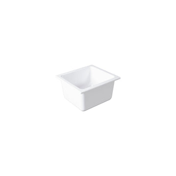 Elite Global Solutions B16375-W Modern American Melamine Food Pan, 1/6 Size, White - Default Title