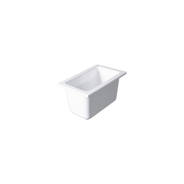 Elite Global Solutions B1974-W Modern American Melamine Food Pan, 1/9 Size, White - Default Title